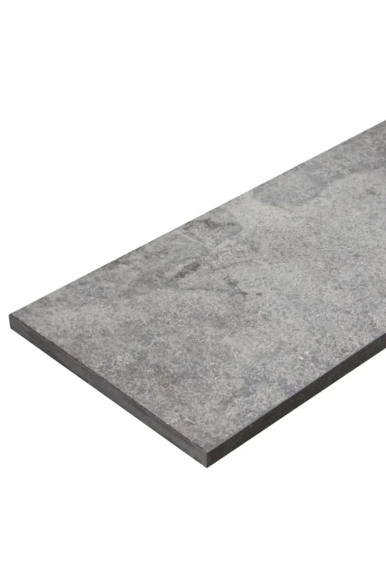 Stopień Wapienny L828 Blue Limestone Szczotkowany Płomieniowany | 150x33x3 cm