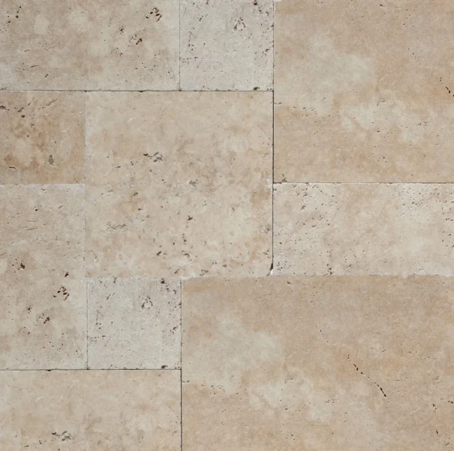 Komplet Rzymski Trawertynowy Classic Modern Tumbled | Komplet = 0,742 m2 | gr. 3 cm