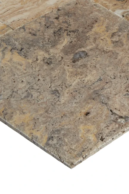Komplet Rzymski Trawertynowy Scabos Dłutowany Szczotkowany | Komplet = 0,742 m2 | gr. 1,2 cm