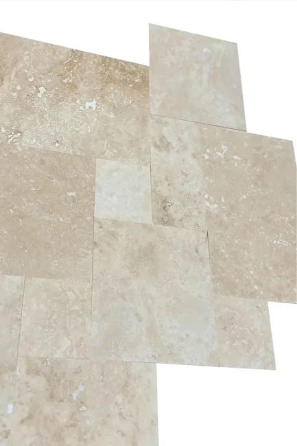 Komplet Rzymski Trawertynowy Light Standard Szlifowany Wypełniany | Komplet = 0,742 m2 | gr. 1,2 cm