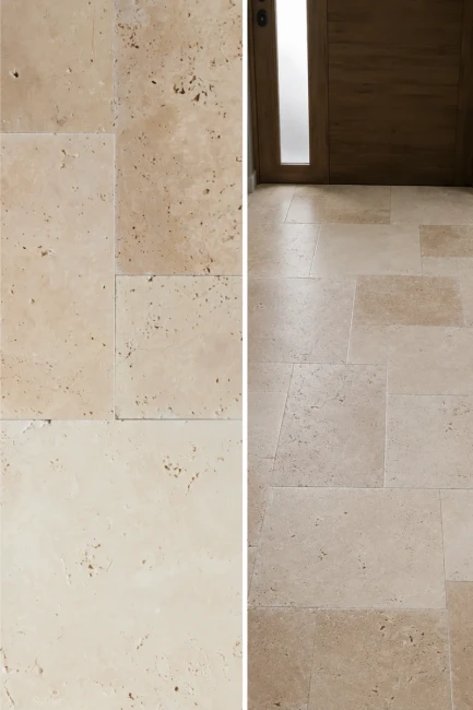 Komplet Rzymski Trawertynowy Light Premium Modern Tumbled | Komplet = 0,742 m2