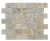 Płytka Trawertynowa Silver Ash Bębnowany | 30,5x10x1 cm