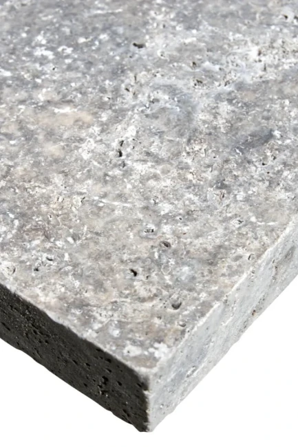 Płytka Trawertynowa Silver Ash Modern Tumbled | 61x61x3 cm