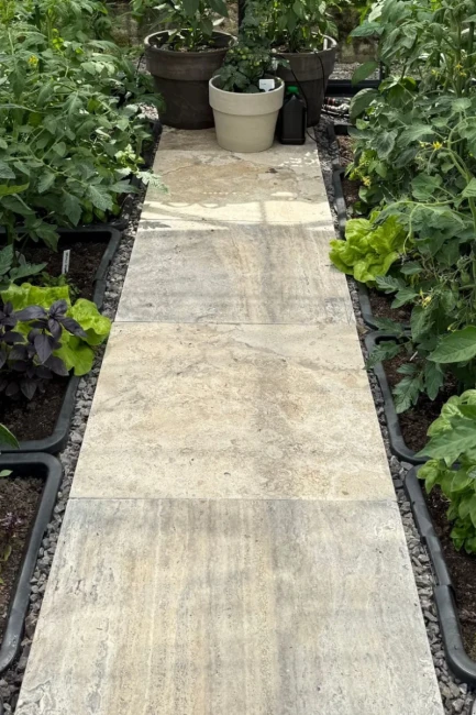 Płytka Trawertynowa Silver Ash Modern Tumbled | 61x40,6x3 cm