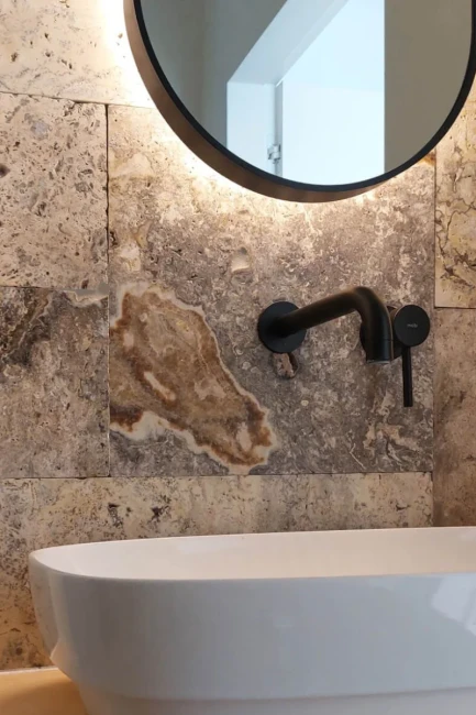 Płytka Trawertynowa Silver Ash Modern Tumbled | 61x40,6x1,2 cm