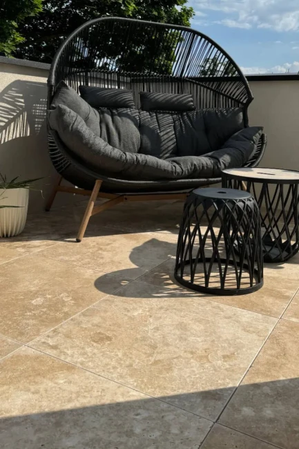 Płytka Trawertynowa Classic Modern Tumbled | 61x61x3 cm
