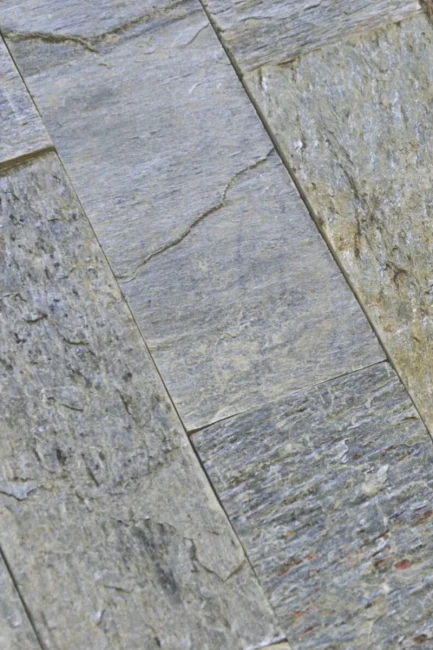 Płytka Kwarcytowa Silver Shine Naturalny | 30x10x0,8-1,3 cm