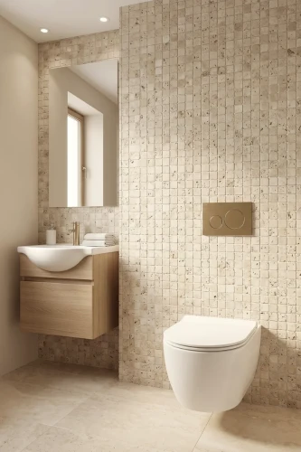 Mozaika Trawertynowa Light Premium 4,8x4,8 Bębnowany | 30,5x30,5x1 cm
