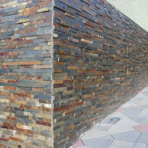 Kamień Elewacyjny Łupek Stackstone Multicolor Naturalny | 60x15x1-1,5 cm