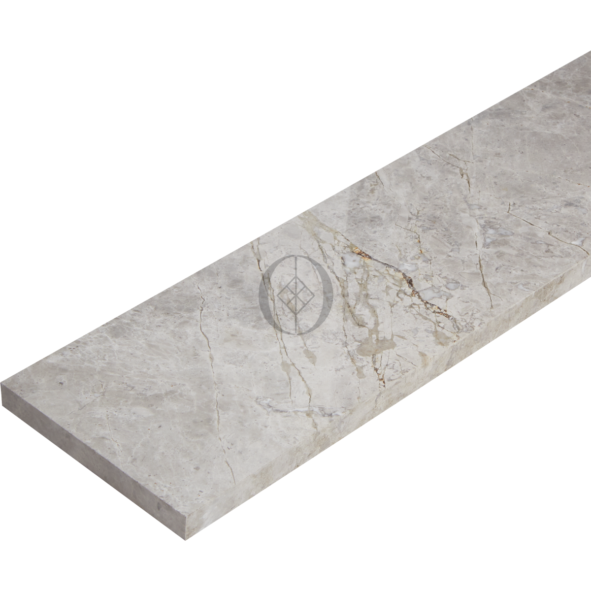Podstopnica Marmurowa Tundra Grey Polerowany | 135x16,5x2 cm