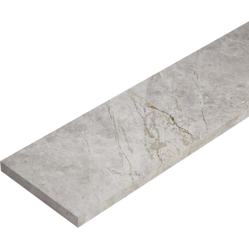 Podstopnica Marmurowa Tundra Grey Polerowany | 135x16,5x2 cm