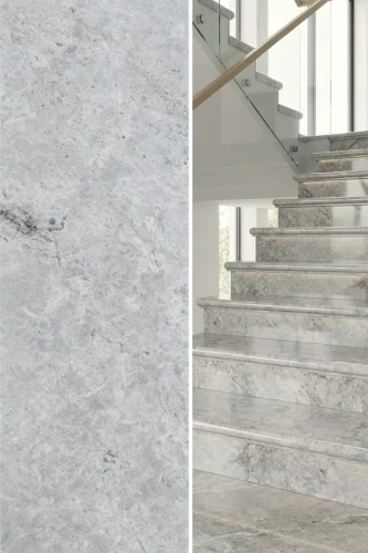 Zestaw Stopień + Podstopień Marmur Tundra Grey Polerowany Bullnose | 135x33x2 / 135x16,5x2 cm