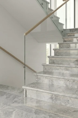 Zestaw Stopień + Podstopień Marmur Tundra Grey Polerowany Bullnose | 135x33x3 / 135x16,5x2 cm