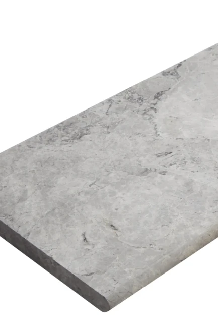 Stopień Marmurowy Tundra Grey + Bullnose Szlifowany | 135x33x3 cm