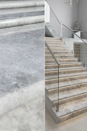 Stopień Marmurowy Tundra Grey + Bullnose Szlifowany | 135x33x3 cm