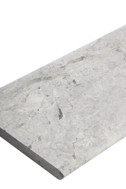 Stopień Marmurowy Tundra Grey + Bullnose Polerowany | 135x33x2 cm