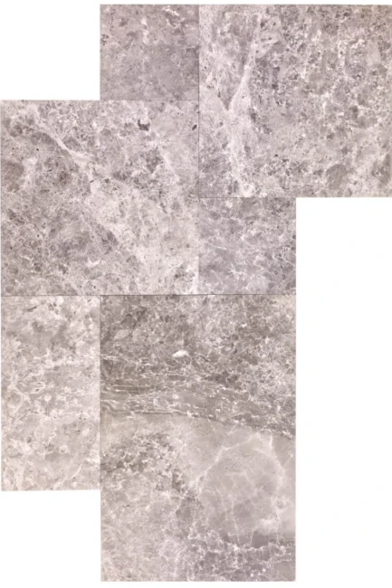 Komplet Rzymski Marmurowy Tundra Grey Premium Szlifowany | Komplet = 0,742 m2 gr. 1,2 cm