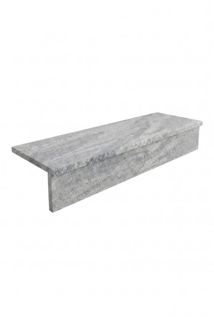 Zestaw Schodowy Granitowy Juparana New Stopień Płomień + Podstopień Poler | 150x33x2 / 150x16,5x2 cm