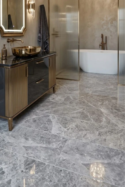 Płytka Marmurowa Tundra Grey Classic Polerowany | 61x30,5x1,2 cm