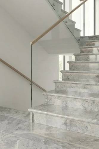 Zestaw Stopień + Podstopień Marmur Tundra Grey Polerowany Bullnose | 135x33x3 / 135x16,5x2 cm