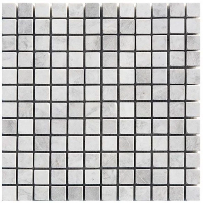 Mozaika Marmurowa Royal White 2,3x2,3 Bębnowany | 30,5x30,5x1 cm