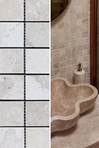 Mozaika Marmurowa Queen Beige 4,8x4,8 Bębnowany | 30,5x30,5x1 cm