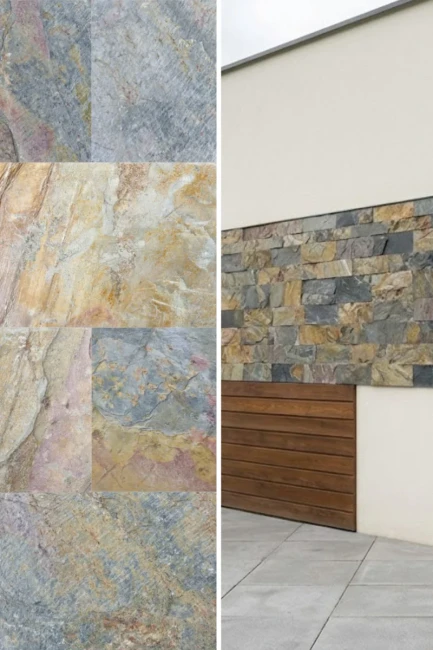 Płytka Łupek Jaipur Multi Naturalny | 30x10x0,8-1,3 cm