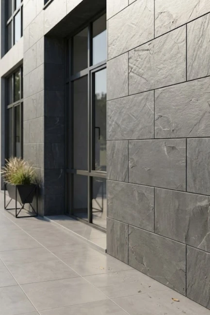 Płytka Łupek Black Slate Naturalny | 80x40x1,2 cm