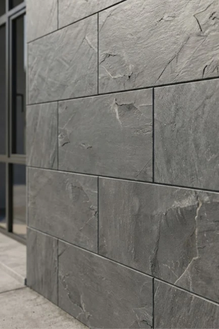 Płytka Łupek Black Slate Naturalny | 80x40x1,2 cm