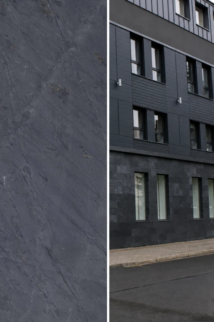 Płytka Łupek Black Slate Naturalny | 80x40x1,2 cm