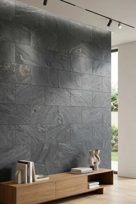 Płytka Łupek Black Slate Naturalny | 60x40x0,9-1,2 cm
