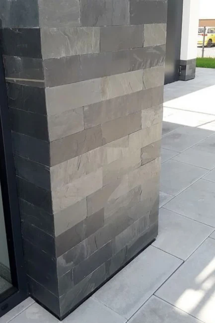 Płytka Łupek Black Slate Naturalny | 60x15x0,9-1,2 cm