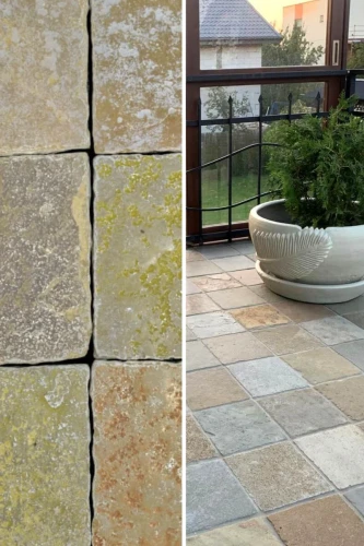 Płytka Wapienna French Antykowany Bębnowany | 20x20x2 cm