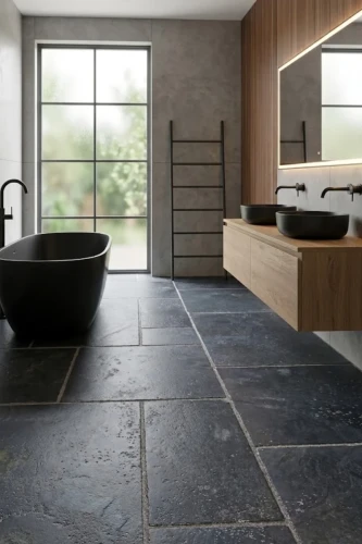 Płytka Wapienna Black Limestone Mix Patio Pack Antyk. Bębn.