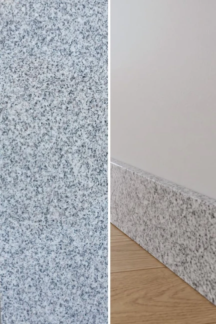 Cokół Granitowy G603 Bianco Cristal Polerowany | 60x10x1 cm