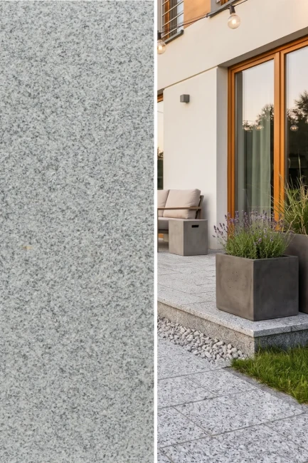 Płytka Granitowa G603 Bianco Cristal Płomieniowany | 60x30x2 cm