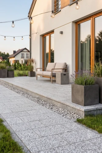 Płytka Granitowa G603 Bianco Cristal Płomieniowany | 60x30x2 cm