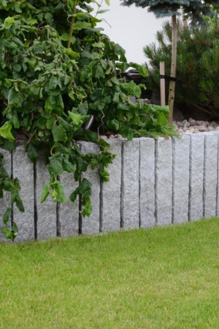 Palisada Granitowa G603 Bianco Cristal Łupany | 100x10x10 cm