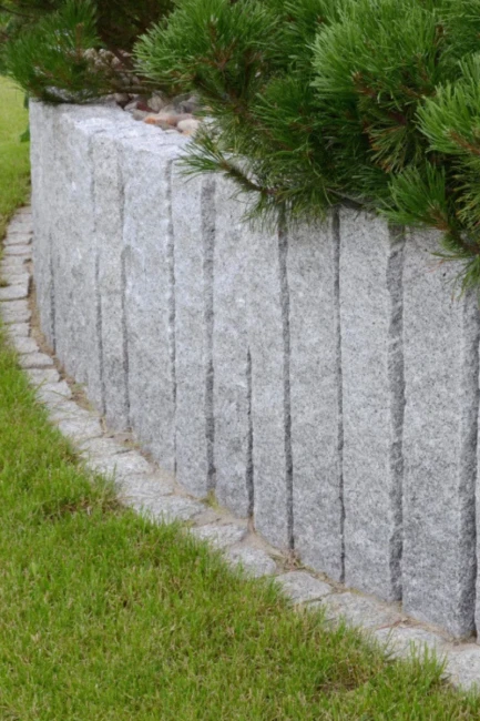 Palisada Granitowa G603 Bianco Cristal Łupany | 100x10x10 cm