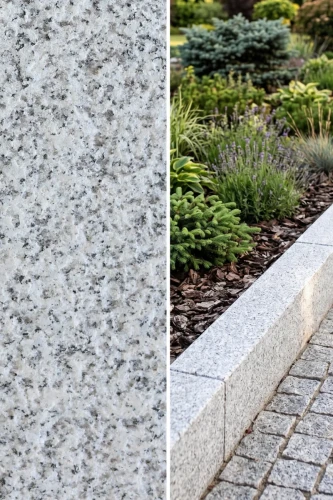 Opornik Granitowy G603 Bianco Cristal Jeden Bok Płomieniowany | 100x6x20 cm