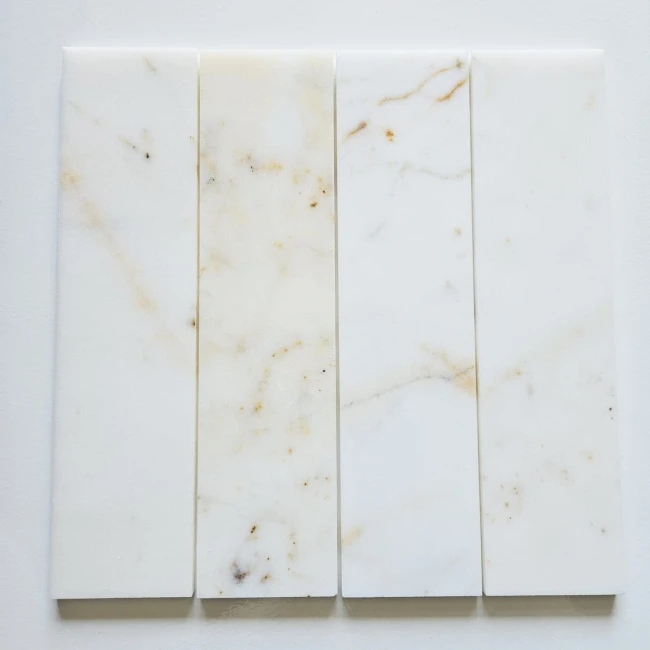 Marmur Afyon Cegiełka Szlifowana | 30,5×7,6×1 cm