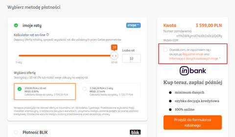 Kalkulator rat imoje