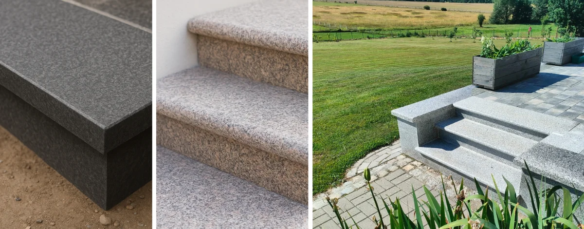 Schody granitowe zewnętrzne antypoślizgowe – kompletny poradnik