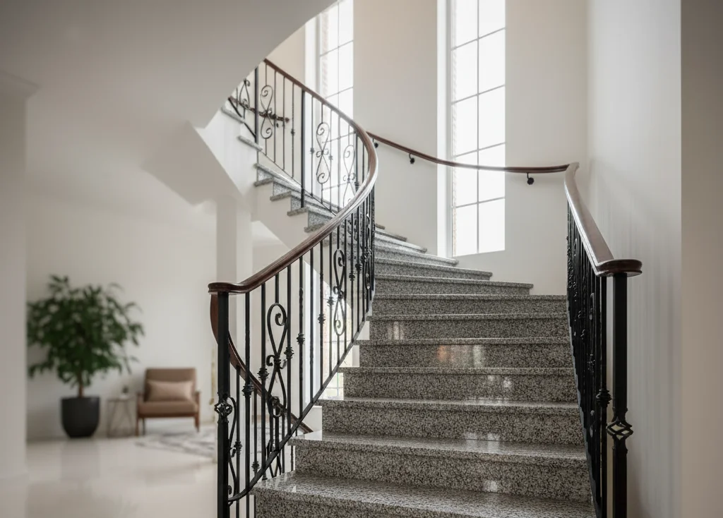 Schody granitowe wewnętrzne – elegancja i trwałość w sercu domu